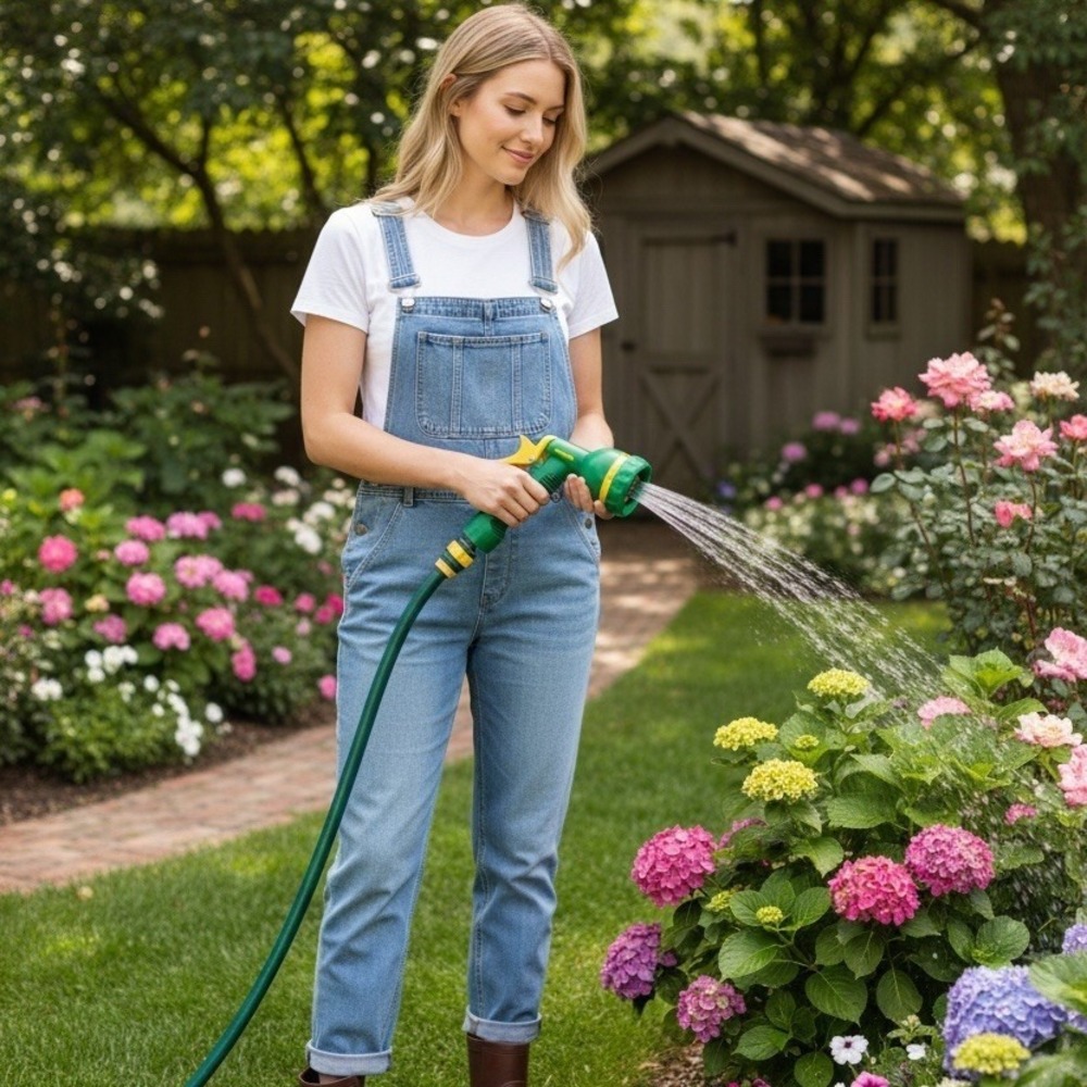 Miracle-Gro 9 Pattern Trigger Hose Nozzle Spray Gun Locking Lever multi pattern‎